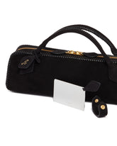 Black Le Teckel Suede Clutch | PDP | Antonia