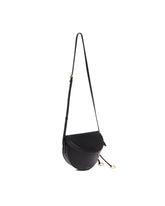 Black East West Leather Belt Bag | PDP | Antonia