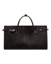 Brown Le Teckel Leather Tote Bag | PDP | Antonia