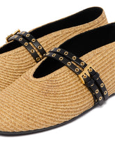 Beige Flat Ballet Flats | PDP | Antonia