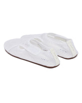 White Mesh Slippers | PDP | Antonia