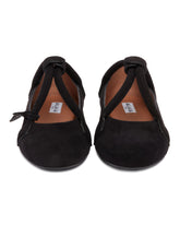 Black Le Teckel Suede Ballerinas | PDP | Antonia