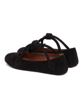 Black Le Teckel Suede Ballerinas | PDP | Antonia