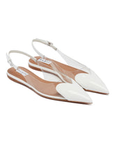 White Slingback Flat Le Coeur | PDP | Antonia
