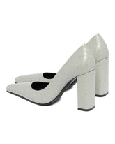 Gray Pointed Toe Pumps | PDP | Antonia