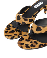 Animalier Heeled Thong Mules | PDP | Antonia