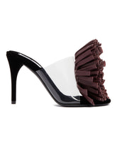 Sandali Asimmetrici Con Fiore Viola | PDP | Antonia