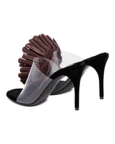 Sandali Asimmetrici Con Fiore Viola | PDP | Antonia