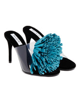 Blue Flower Asymmetric Sandals | PDP | Antonia