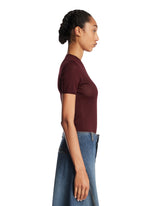 Burgundy Wool and Silk Bodysuit | PDP | Antonia