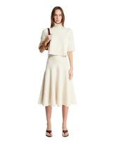 White Cropped Cashmere Knit Pullover | PDP | Antonia