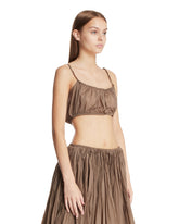 Green Pleated Bralette | PDP | Antonia