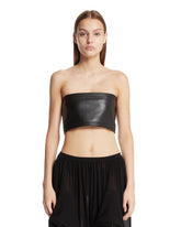 Black Leather Bustier | PDP | Antonia