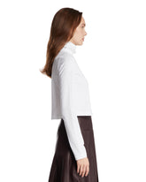 T-Shirt Con Collo Plissettato Bianca | PDP | Antonia