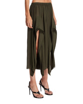 Green Pants with Ruffles | PDP | Antonia