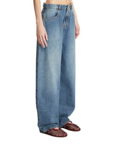 Blue Wide Rounded Jeans | PDP | Antonia