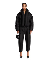 Black Tailored Technical Taffeta Trousers | PDP | Antonia