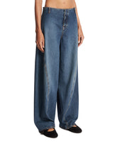 Blue Denim Cargo Pants | PDP | Antonia