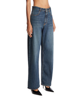 Blue Low-Rise Denim Pants | PDP | Antonia