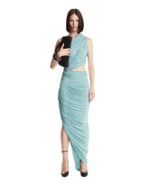 Blue Asymmetric Cut-out Dress | PDP | Antonia