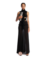 Black Sleeveless Dress with Bows | PDP | Antonia