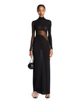 Black Silk Knit Cut-Out Dress | PDP | Antonia