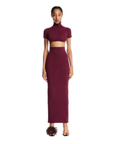Burgundy Cut-Out Dress | PDP | Antonia