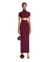 Burgundy Cut-Out Dress | PDP | Antonia