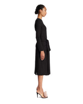 Gray Draped Midi Dress | PDP | Antonia