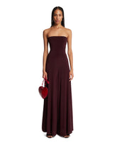 Burgundy Bustier Jumpsuit | PDP | Antonia