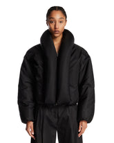 Black Padded Taffeta Bomber | PDP | Antonia