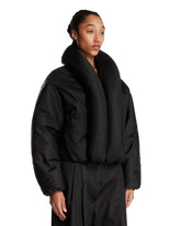 Black Padded Taffeta Bomber | PDP | Antonia