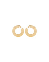 Gold Blade Hoop Earrings | PDP | Antonia