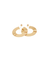 Gold Blade Hoop Earrings | PDP | Antonia