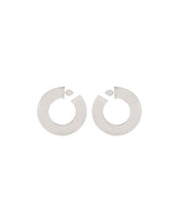 Silver Small Blade Hoop Earrings | PDP | Antonia