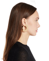 Golden Small Blade Hoop Earrings | PDP | Antonia