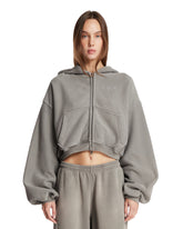 Gray Cropped Hoodie | PDP | Antonia