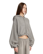 Gray Cropped Hoodie | PDP | Antonia