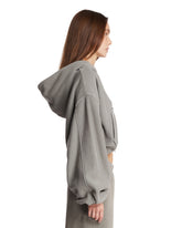 Gray Cropped Hoodie | PDP | Antonia