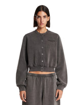 Gray Cotton Terry Cardigan | PDP | Antonia