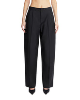 Pantaloni Sartoriali In Lana Neri | PDP | Antonia