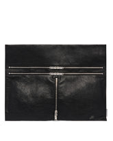 Black Large Leather Bag | PDP | Antonia