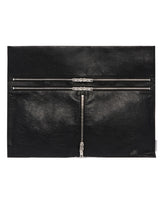 Black Large Leather Bag | PDP | Antonia