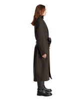 Green Shiny Lapel Coat | PDP | Antonia