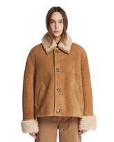 Beige Shearling Jacket | PDP | Antonia