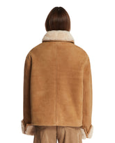 Beige Shearling Jacket | PDP | Antonia