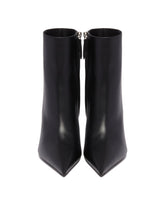 Black Barbara 90 Leather Ankle Boots | PDP | Antonia