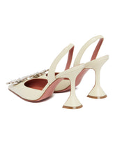White Begum Leather Pumps | PDP | Antonia