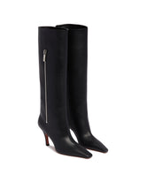 Black Mona 80 Leather Boots | PDP | Antonia