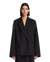 Black Jacket with Sheer Details | PDP | Antonia